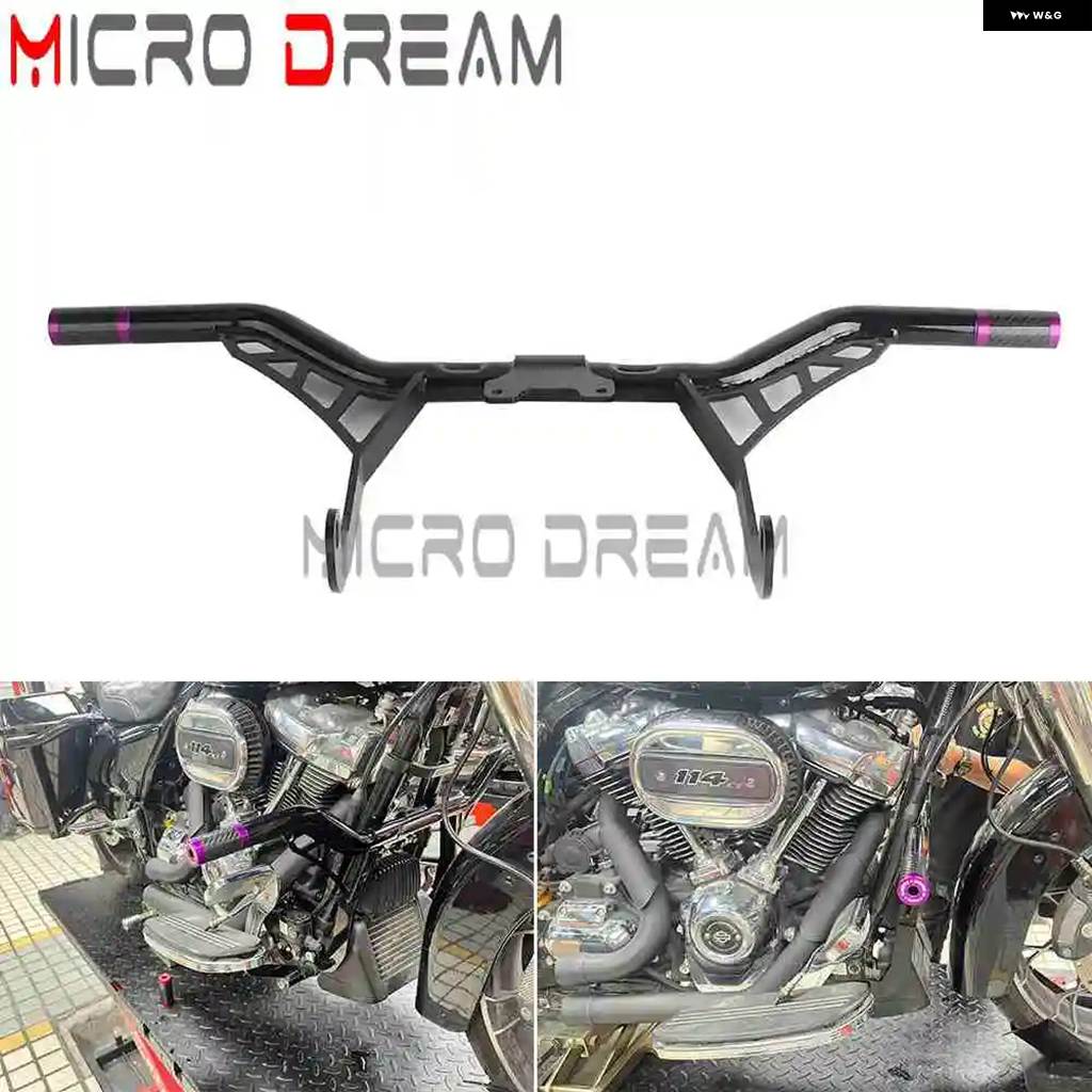 並行輸入品 フロント エンジン ガード クラッシュ バー ハーレー ロードキング FLHR クラシック FLHRC スペシャル FLHRXS ポリスの画像