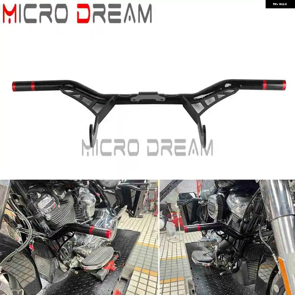 並行輸入品 フロント エンジン ガード クラッシュ バー ハーレー ロードキング FLHR クラシック FLHRC スペシャル FLHRXS ポリスの画像