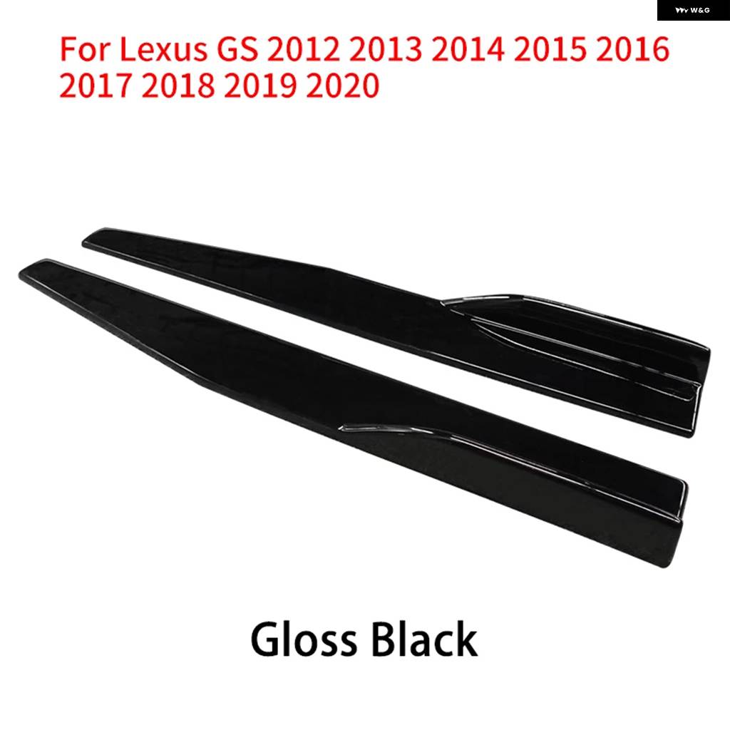 並行輸入品 左/右サイドスカート バンパー ディフューザー スポイラー エプロン ウィング 75CM カーボンルック ABS レクサス GS 2012-2020_3