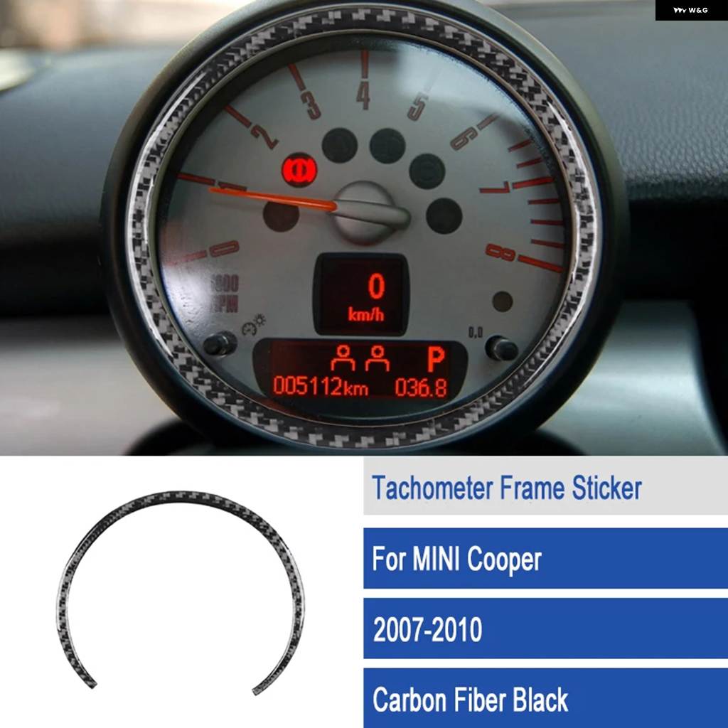並行輸入品 セントラル ダッシュボード エアコン カバー スピード メーター トリム BMW MINI COOPER R55 R56 R57 2007-2010 カーボンの画像