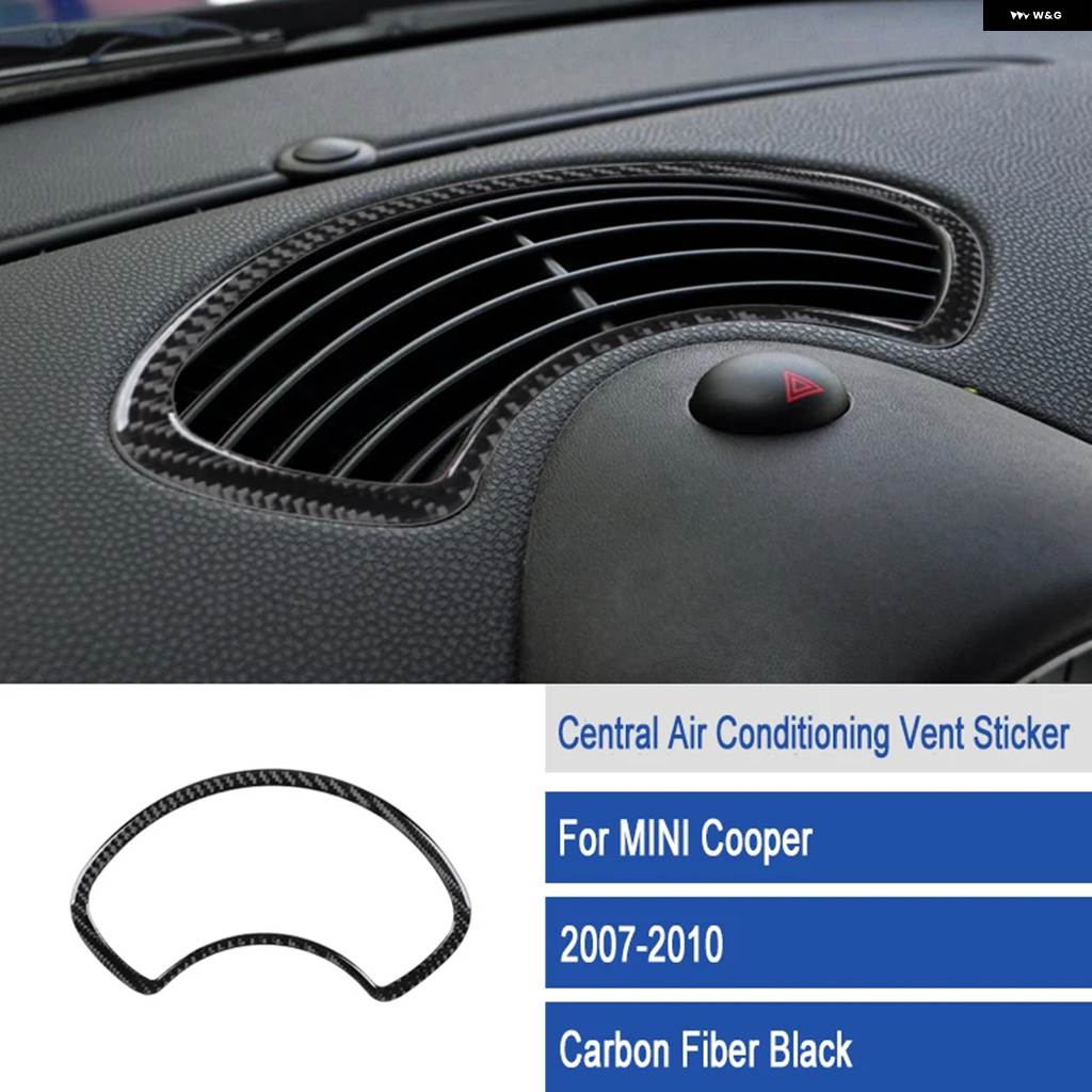 並行輸入品 セントラル ダッシュボード エアコン カバー スピード メーター トリム BMW MINI COOPER R55 R56 R57 2007-2010 カーボンの画像