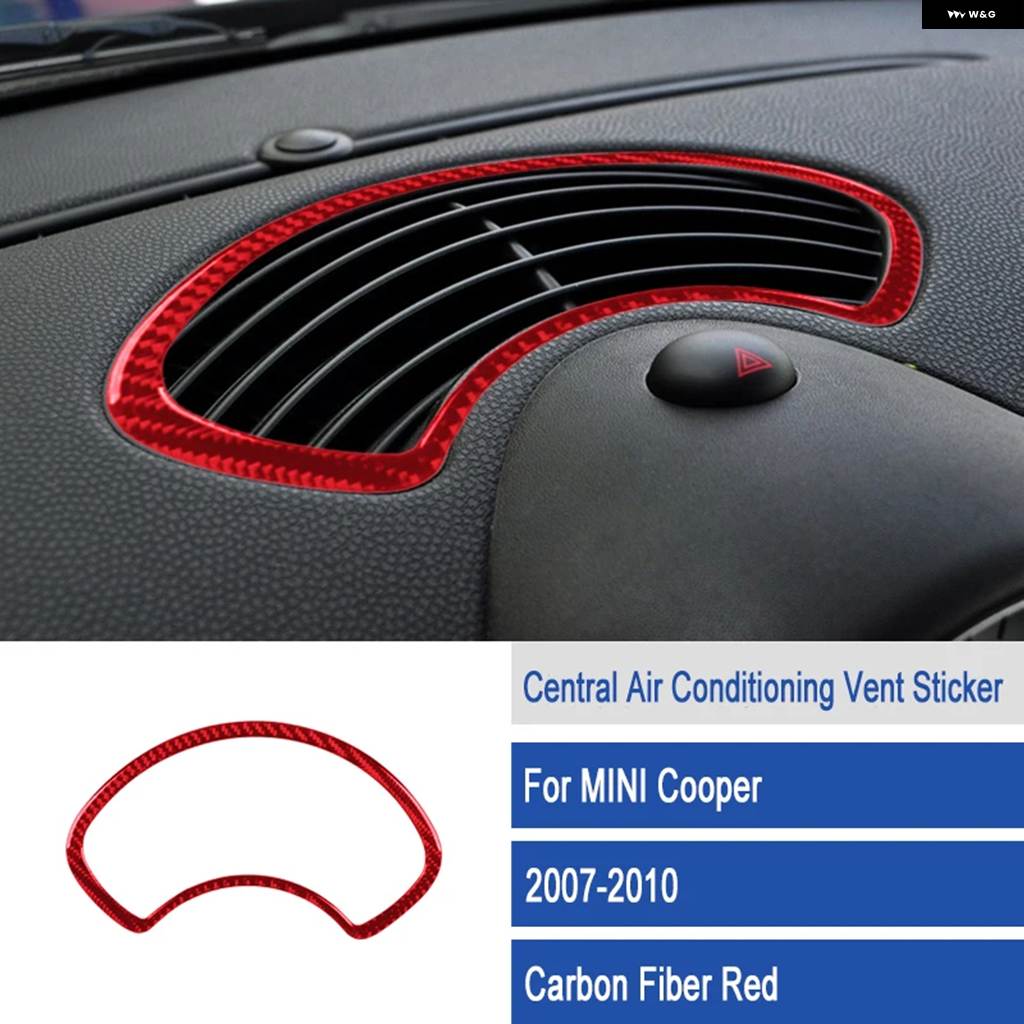 並行輸入品 セントラル ダッシュボード エアコン カバー スピード メーター トリム BMW MINI COOPER R55 R56 R57 2007-2010 カーボンの画像