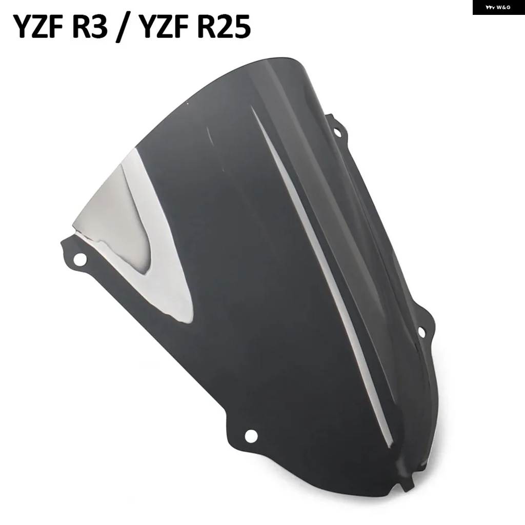 並行輸入品 オートバイ ウインドシールド ウインドスクリーン ヤマハ YZF R25 YZF R3 YZF-R25 YZF-R3 2019-2025 ウインド_2