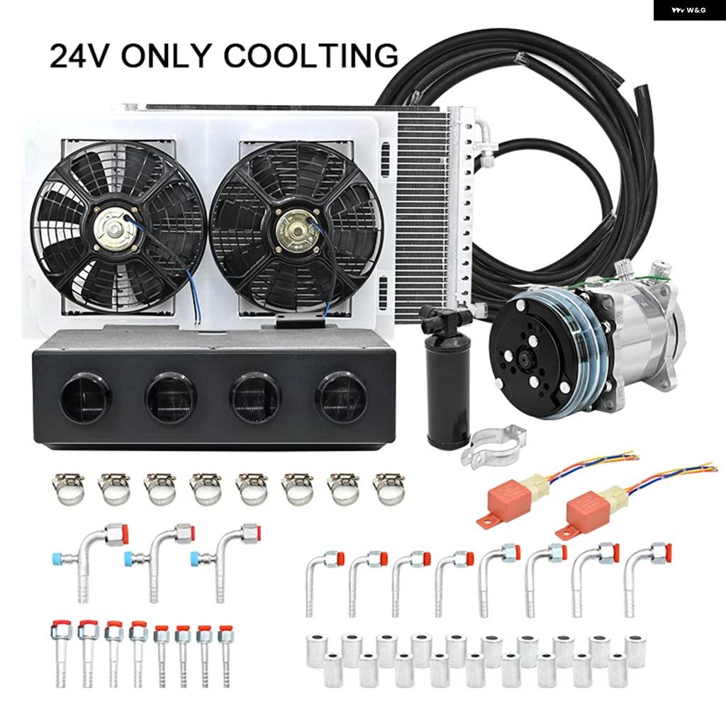 並行輸入品 404 A/C エアコン キット 12V 24V キャラバン乗用車 トラック バン用 エアコン アセンブリの画像