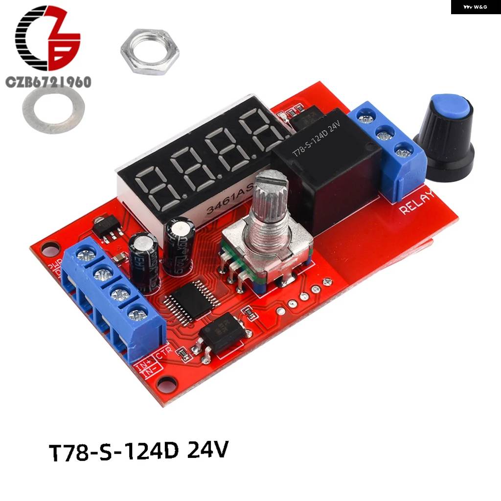 並行輸入品 DC 5V 12V 24V 遅延時間リレー トリガータイマー 制御 スイッチ LCD ディスプレイ サイクルタイムタイマー遅延スイッチ回路基板 | ブランド登録なし | 01