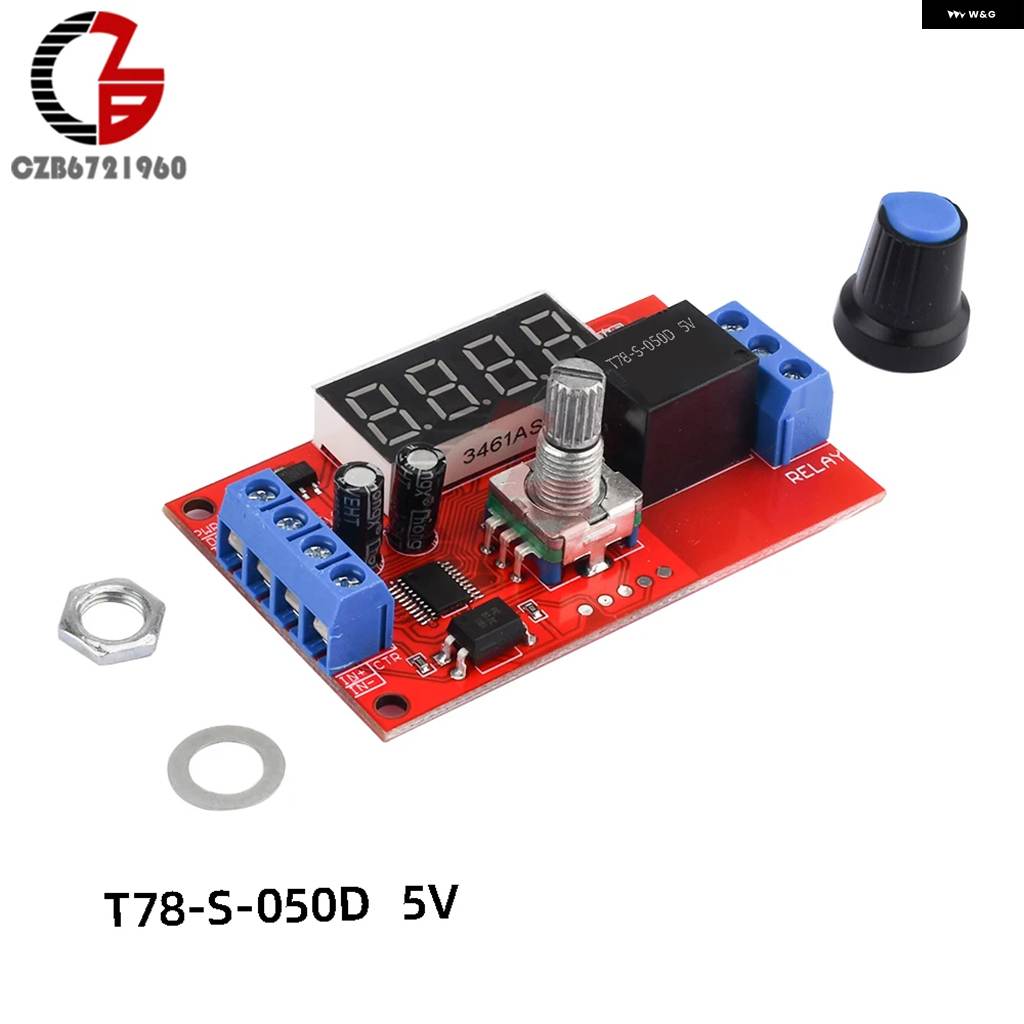 並行輸入品 DC 5V 12V 24V 遅延時間リレー トリガータイマー 制御 スイッチ LCD ディスプレイ サイクルタイムタイマー遅延スイッチ回路基板 | ブランド登録なし | 02