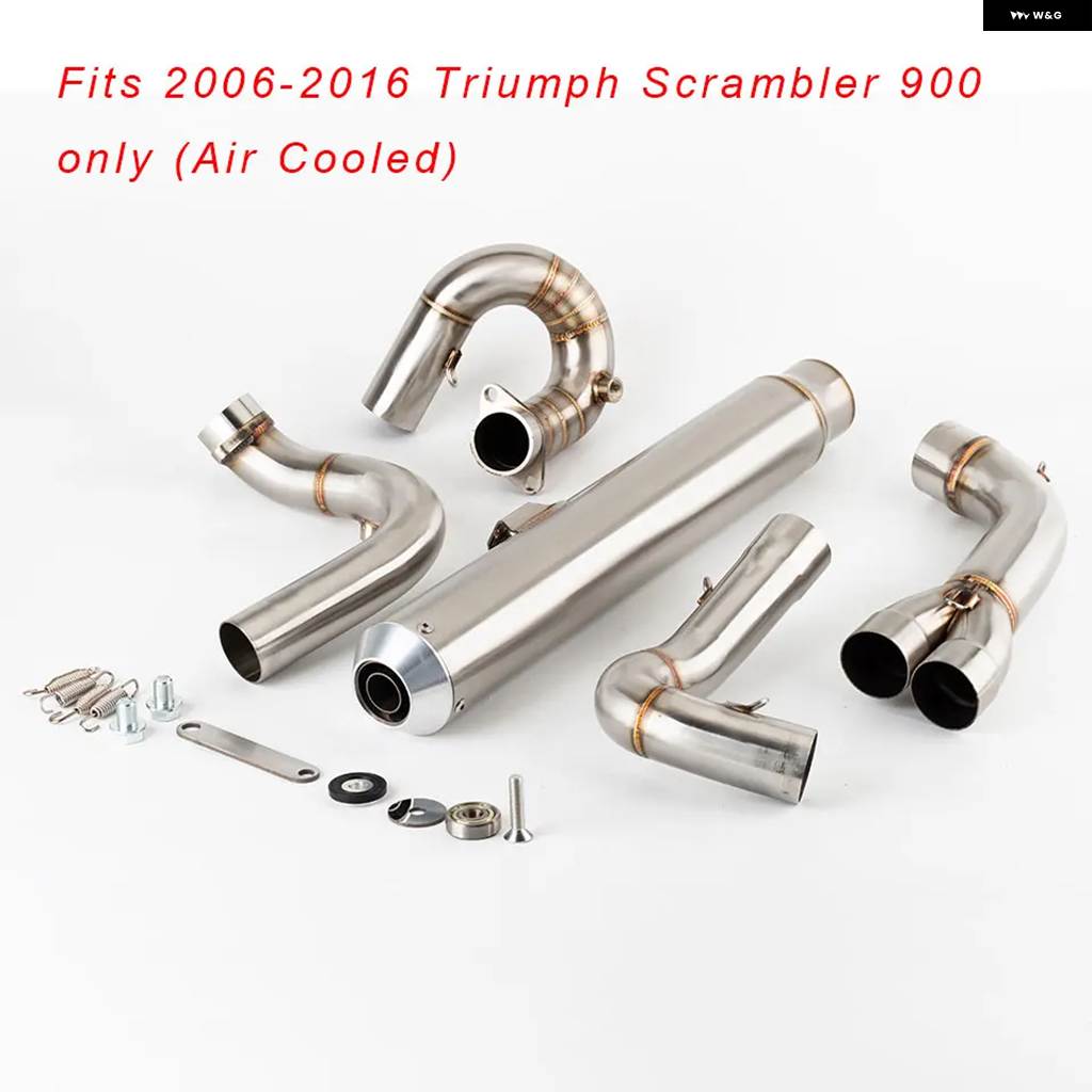 並行輸入品 オートバイ フルエキゾースト システム トライアンフ スクランブラー900専用 空冷 2006-2016 スクランブラー900 エキゾーストマフラー_1