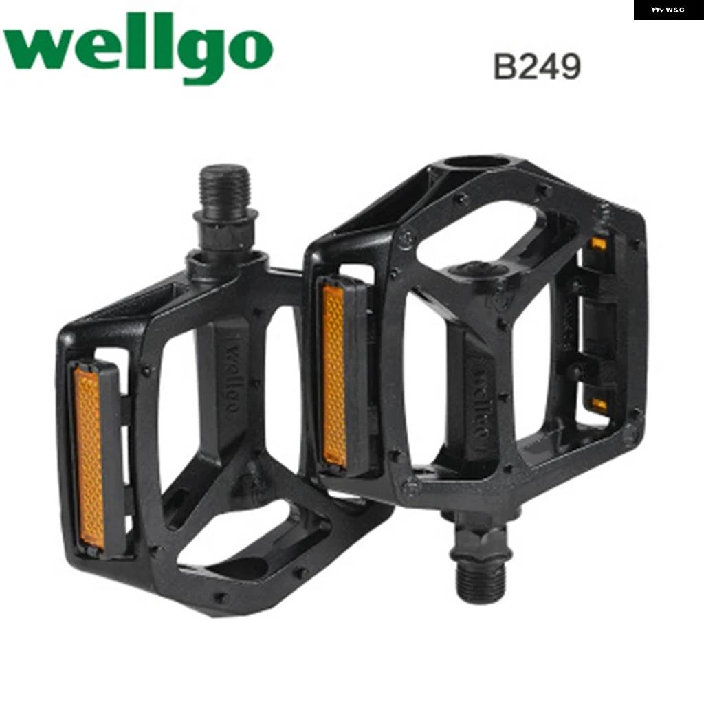 希少 オールドBMX Wellgo フラットペダル ホワイト 左右セット 希少