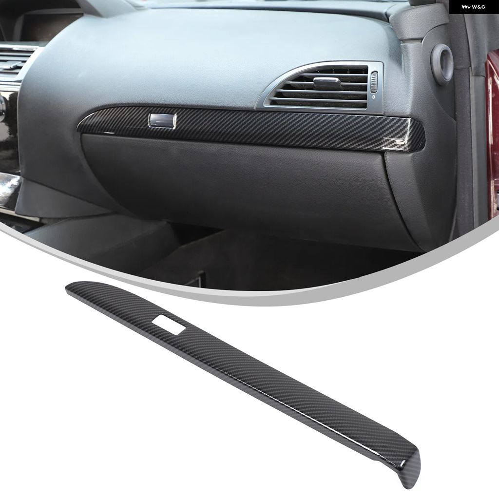 並行輸入品 BMW E63 E64 6シリーズ 2004-2009用 カーパッセンジャー ダッシュボード パネル トリム 装飾 ストリップ ブラック | ブランド登録なし | 02