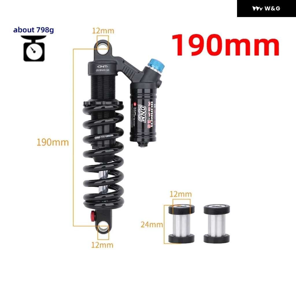 汎用 MTB リアサスペンション 165mm 190mm 200mm リアショック