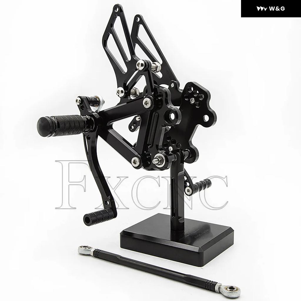 並行輸入品 カワサキ ZZR600 ZZR 600 2005-2006-08 オートバイ バイク リアセット フットレスト フットペグ CNC 合金 ペダル リアセットの画像