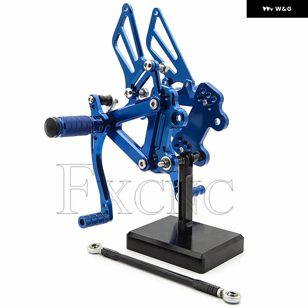 並行輸入品 カワサキ ZZR600 ZZR 600 2005-2006-08 オートバイ バイク リアセット フットレスト フットペグ CNC 合金 ペダル リアセットの画像