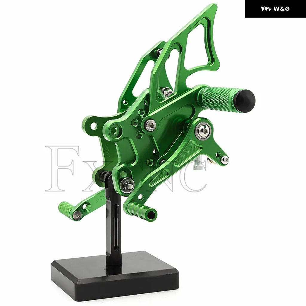 並行輸入品 ヤマハ YZF R3 MT03 2014-2023 CNC オートバイ バイク 調整可能 リアセット フットレスト フットレスト フットペグ ペダルの画像
