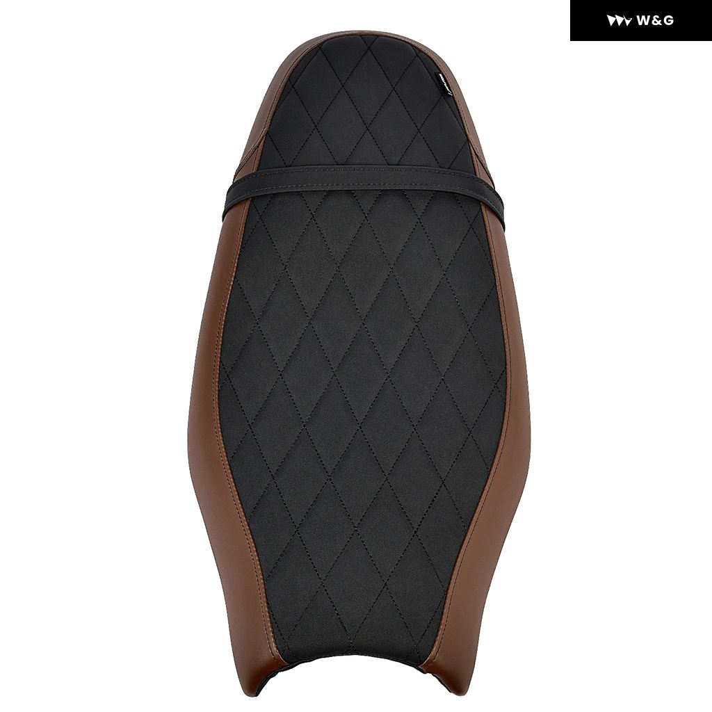 並行輸入品 ワンピースシート クッション トライアンフ スピード 400/スクランブラー400X 2024 2025 フロントドライバー リアパッセンジャーシートカバー