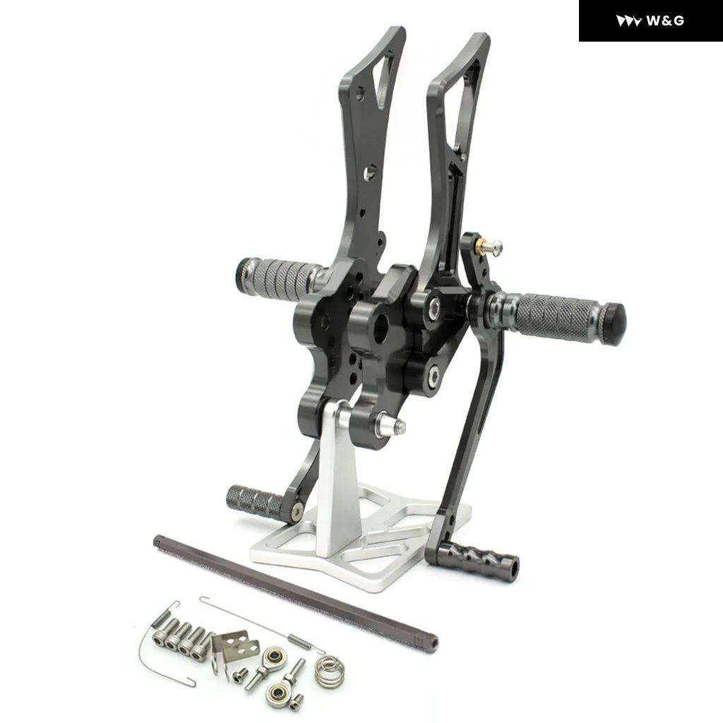 並行輸入品 ヤマハ FZ1 2001-2005 04 オートバイ バイク リアセット フットレスト フットペグ アルミ製 リアセット フットレスト フットペグ ペダル_1