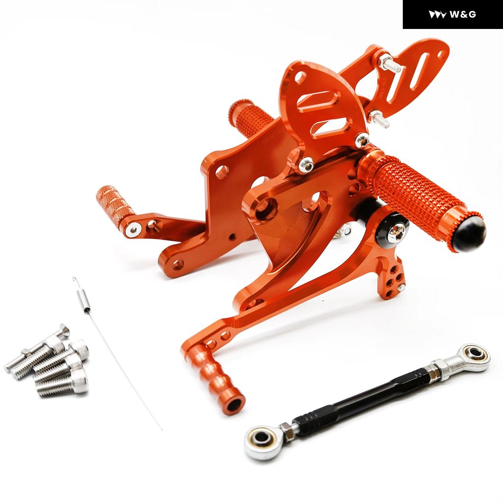 並行輸入品 1290 SUPER DUKE R GT 1290 2014-21 CNC リアセット フットペグ フットペグ ペダル フットレスト リアセットの画像