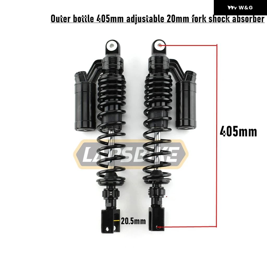 並行輸入品 405MM 435MM オートバイ バイク リアエアショック