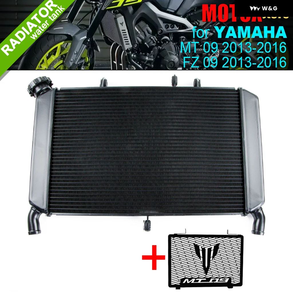 並行輸入品 ヤマハ MT09 SP MT-09 2017-2020 ラジエーター 冷却クーラーアクセサリー TRACER 900 GT TRACER900 2018 2019 に適合 オートバイ バイク アルミの画像