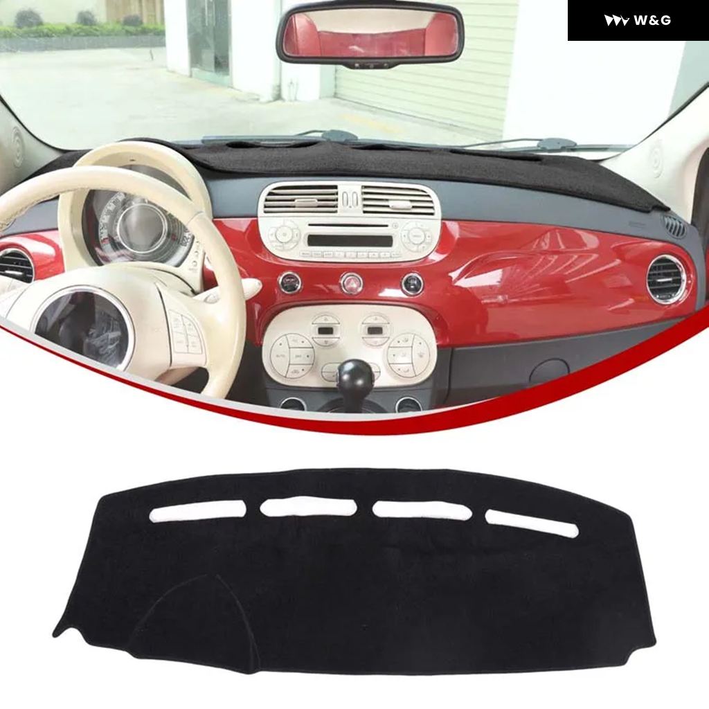 並行輸入品 フィアット 500 2008-2023 アバルト 595 2012-21-2023 フランネルダッシュマットサンシェー | ブランド登録なし | 01