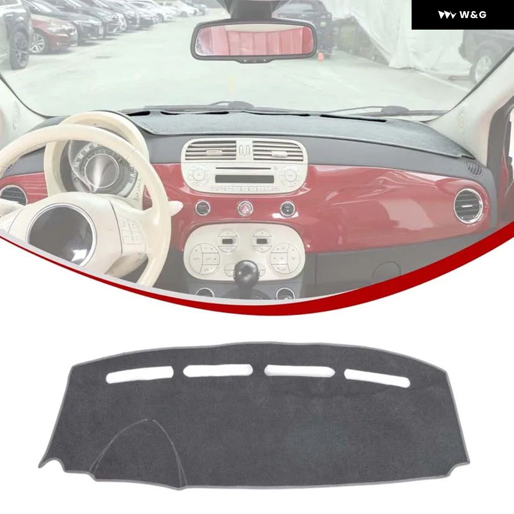 並行輸入品 フィアット 500 2008-2023 アバルト 595 2012-21-2023 フランネルダッシュマットサンシェー | ブランド登録なし | 02