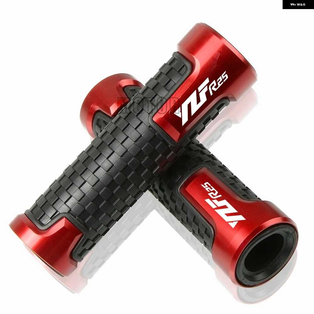 並行輸入品ヤマハ YZF-R25/YZF R25/YZFR25 2015-2017 2016 オートバイ バイク 7/8インチ 22MM アルミ ラバー 滑り止め ハンドルバー ハンドルバー ハン | ブランド登録なし | 08