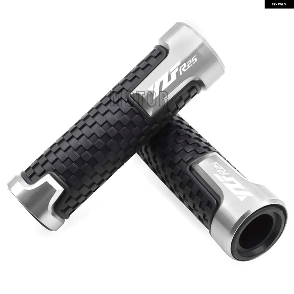 並行輸入品ヤマハ YZF-R25/YZF R25/YZFR25 2015-2017 2016 オートバイ バイク 7/8インチ 22MM アルミ ラバー 滑り止め ハンドルバー ハンドルバー ハン | ブランド登録なし | 01