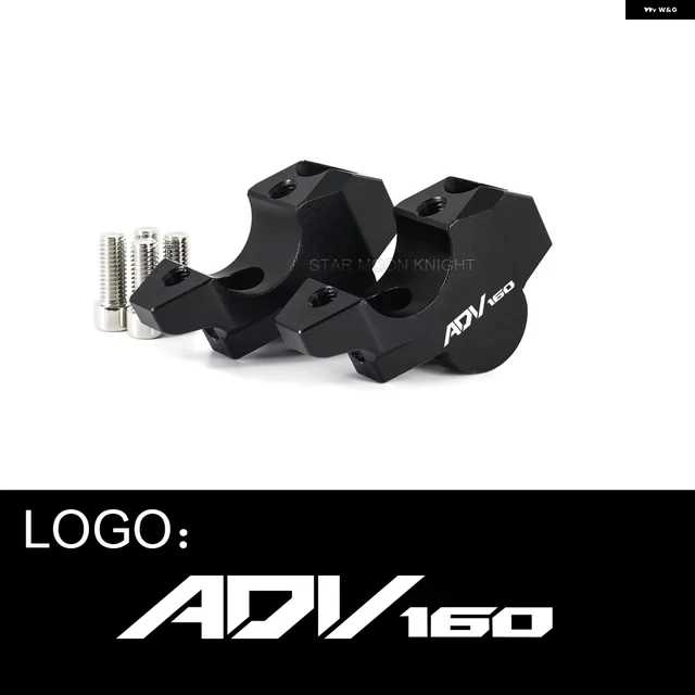 並行輸入品オートバイ バイク ハンドルバー ライザードラッグ ハンドルバー クランプ 延長 ホンダ X-ADV ADV150 ADV160 ADV350 ADV 150 160 350 2017-の画像