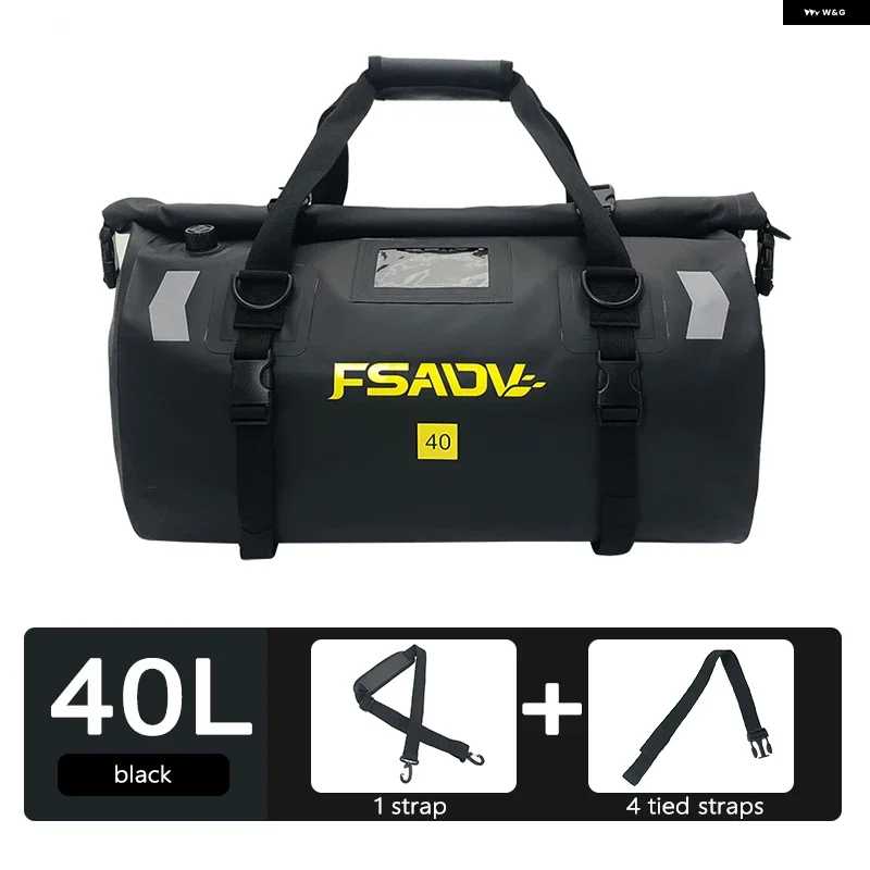 並行輸入品オートバイ バイク キャリア テールバッグ リア用バッグ 40L 60L ツーリング用バッグ オートバイ バイク 防水 スポーツリア用バッグパック BMの画像