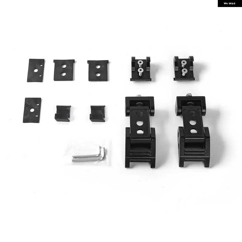 並行輸入品ABS 車 外装 ブラックロック フードラッチキャッチデコレーション ジープ ラングラー JK 車 エンジン フードロックラッチキャッチロックの画像