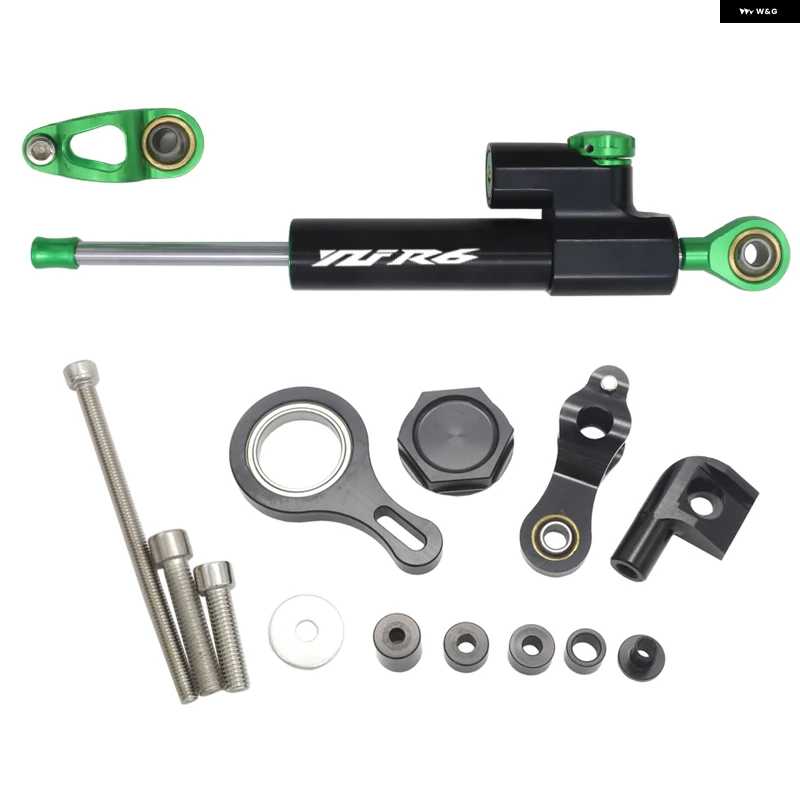 並行輸入品オートバイ バイク ステアリングスタビライザー ダンパー マウント ブラケット キット ヤマハ YZFR1 2002-2017 YZFR6 2020_3