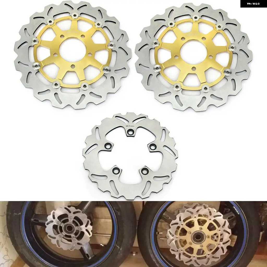 並行輸入品フロント リア ブレーキディスク ローター GSXR GSX-R 1000 01 02 03 04 05 06 07 08 09 10 11 12 13 14 15 16 K1 K2 K3 K4 K5 K6の画像