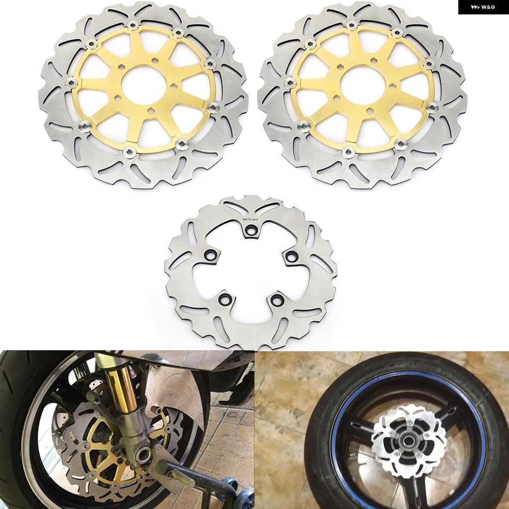 並行輸入品フロント リア ブレーキディスク ローター GSXR GSX-R 1000 01 02 03 04 05 06 07 08 09 10 11 12 13 14 15 16 K1 K2 K3 K4 K5 K6の画像