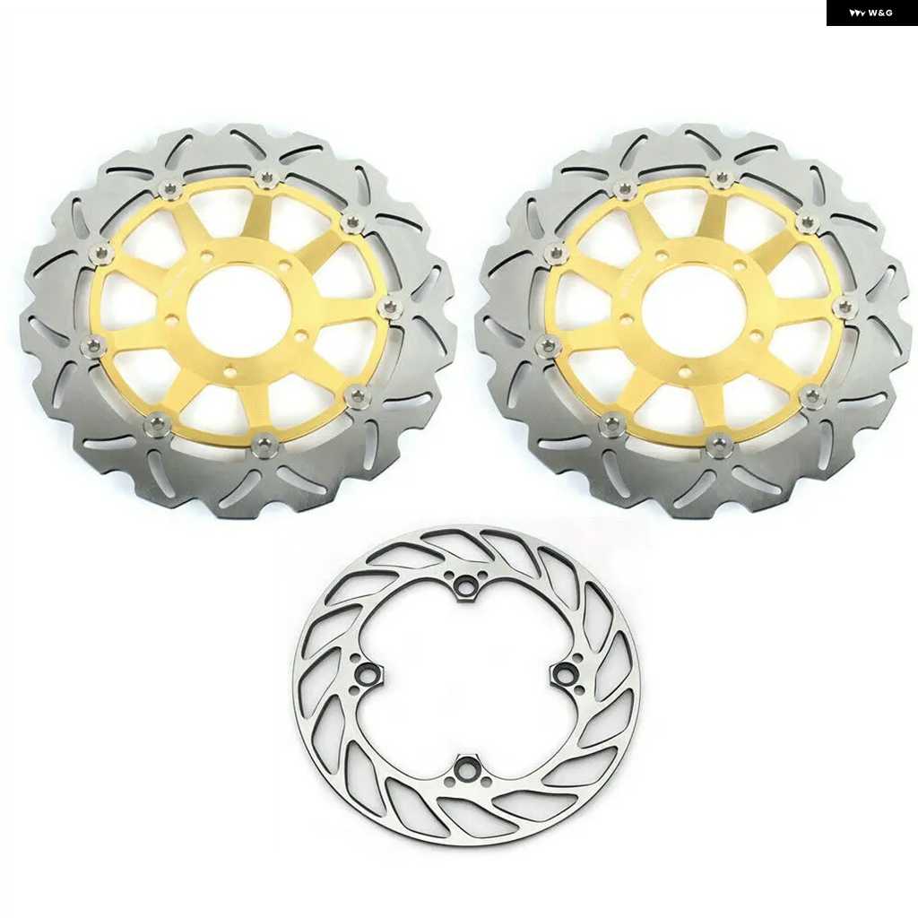 並行輸入品フロントリア ブレーキディスク ディスクローター トライアンフ DAYTONA T955 955 02 03 04 05 06 T509 SPEED TRIPLE 955 2002-2004セットの画像