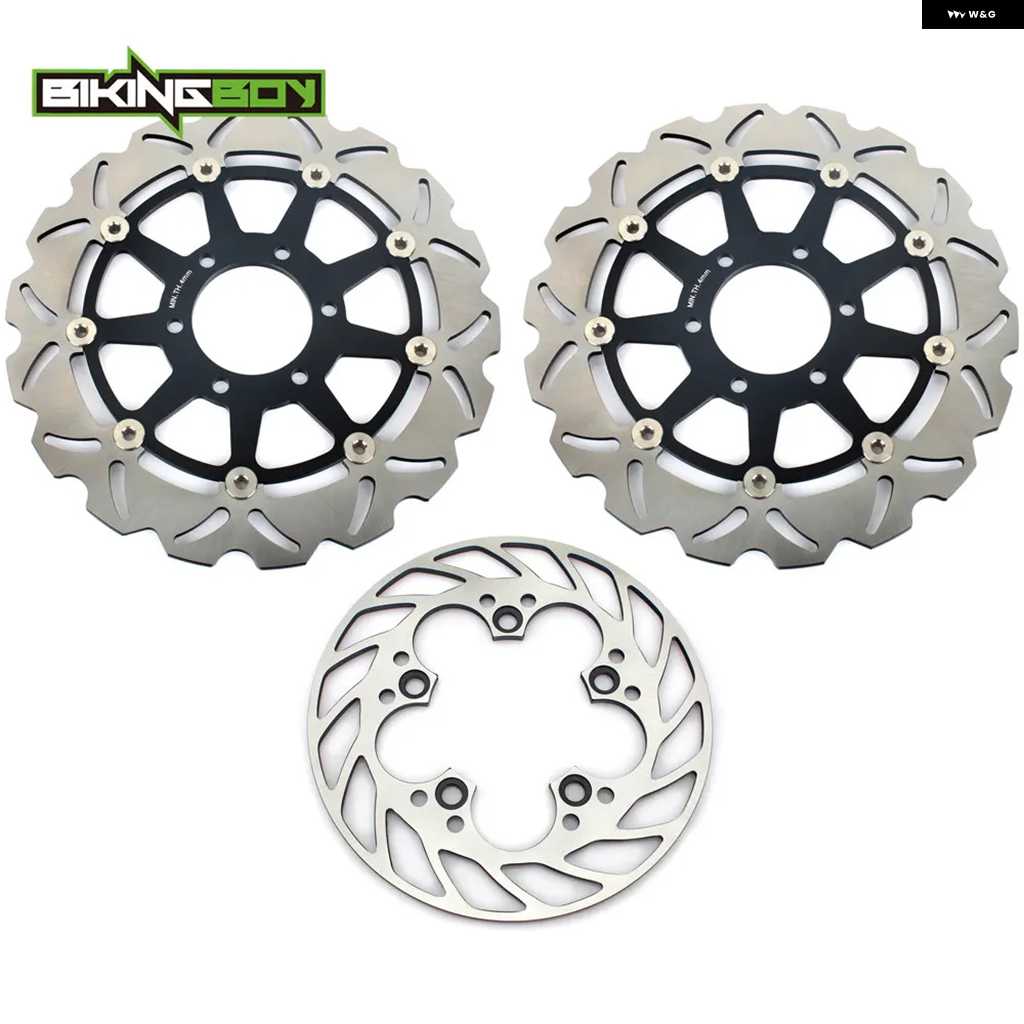 並行輸入品フロント リア ブレーキディスク ディスク ローター トライアンフ T509 SPEED TRIPLE 97 98 99 00 01 T595 T955I DAYTONA 1996-2001の画像