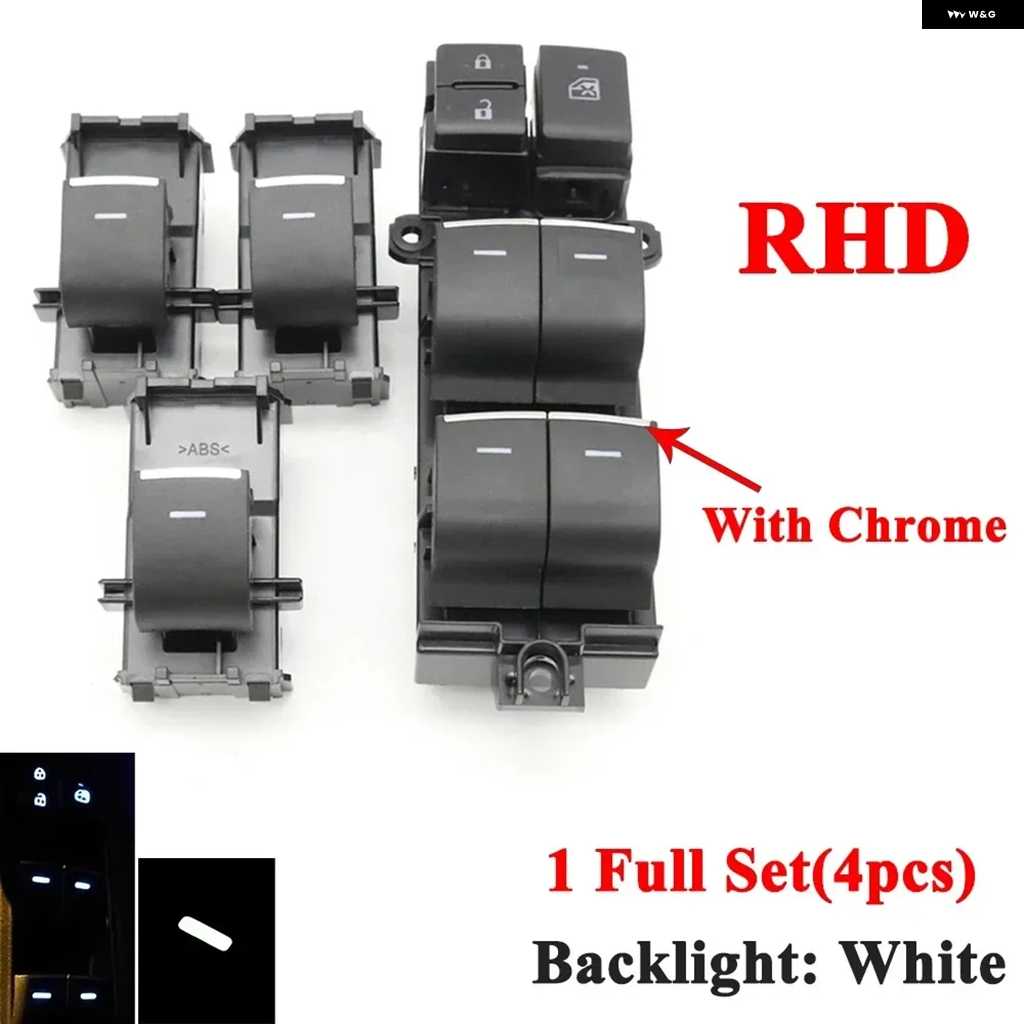 並行輸入品LHD/RHD LEDパワーウィンドウガラスリフティング コントロール スイッチ ボタン トヨタ ヤリス カローラクロス タンドラ セコイア カムリ CHR | ブランド登録なし | 04
