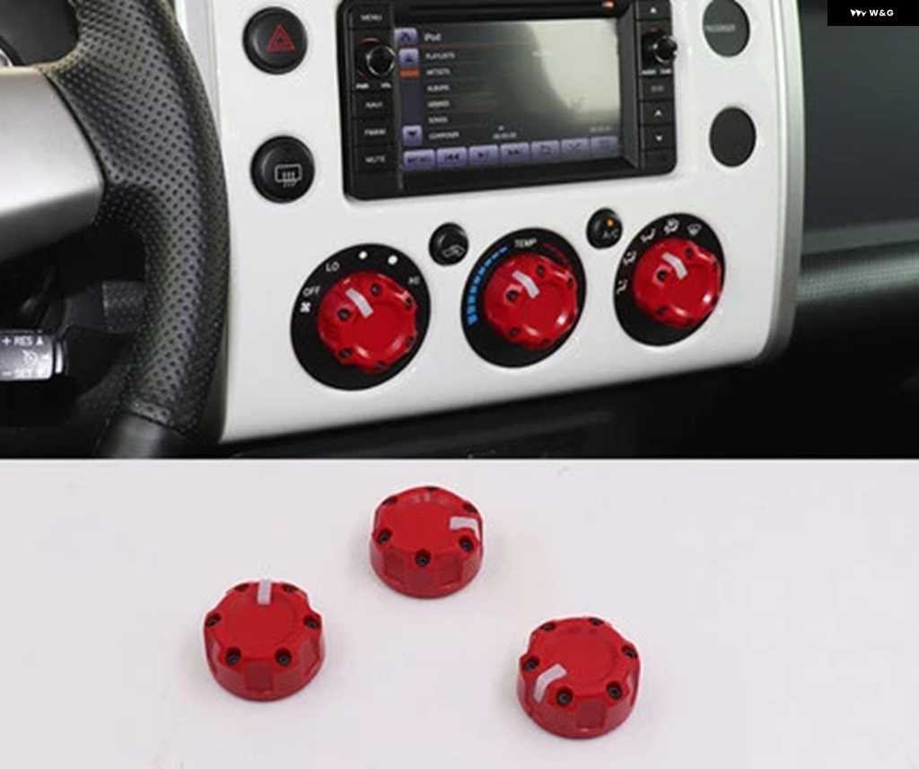 FJクルーザー　DRAKEOFFROAD　エアコンノブ 並行輸入品トヨタ FJクルーザー エアコン ノブ カスタム FJセントラル