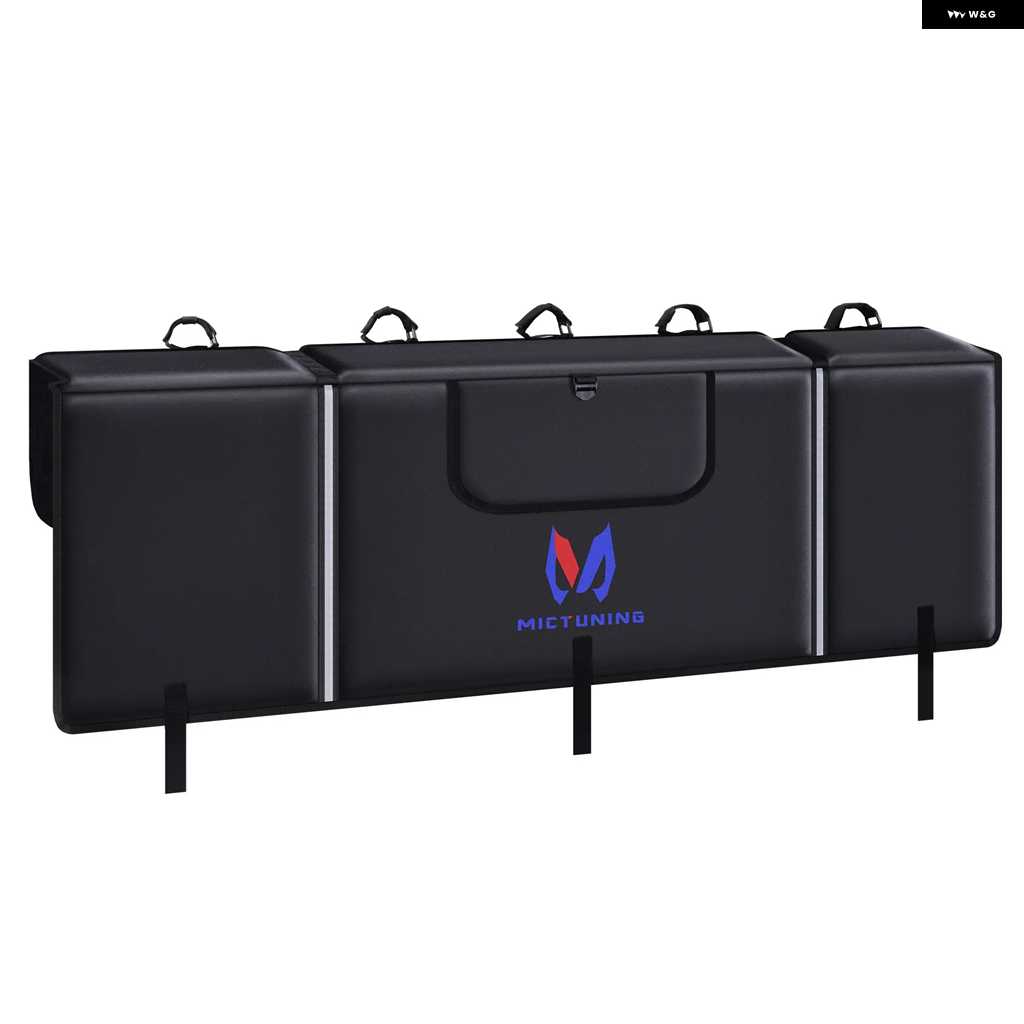 並行輸入品MICTUNING テールゲートカバー パッド マウンテン オートバイ バイク ピックアップ パッド オートバイ バイク フレーム 固定ストラップ5本付