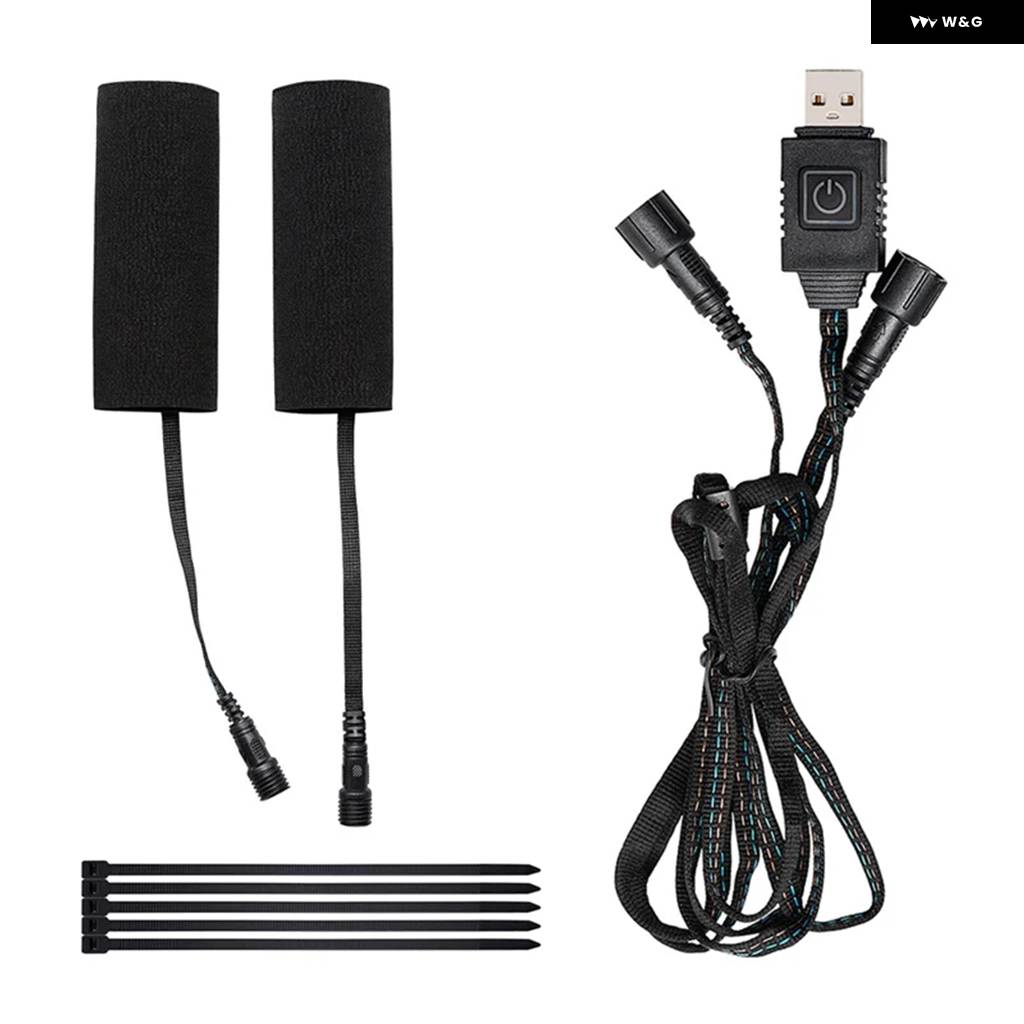 並行輸入品オートバイ ヒーター付きハンド グリップ 電動5V6ヒーター付き グリップ カバー 快適な ハンドルバー ウォーマーキットの画像