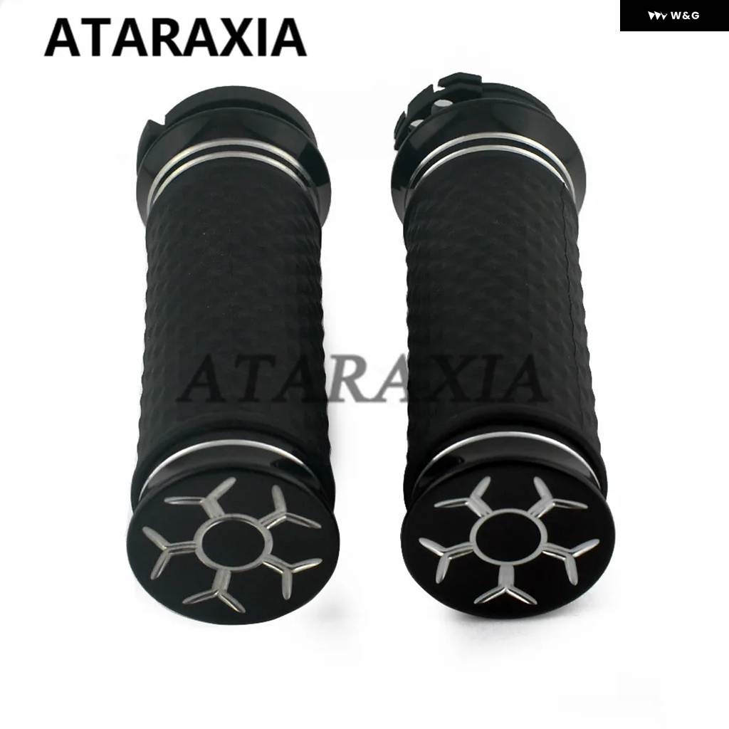 並行輸入品1インチ 25MM オートバイ ハンドルバー ハンド グリップ ハーレー ダビッドソン ロードキング ソフテイル チョッパー スポーツスター XL883 X_2