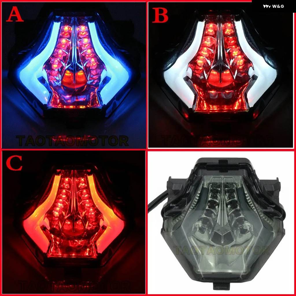 並行輸入品ヤマハ R3 R25 MT07 MT-07 25 03 リアテール LED ランニング フラッシュライト ストップ ブレーキ ウィンカー テールライト ウィンカーの画像