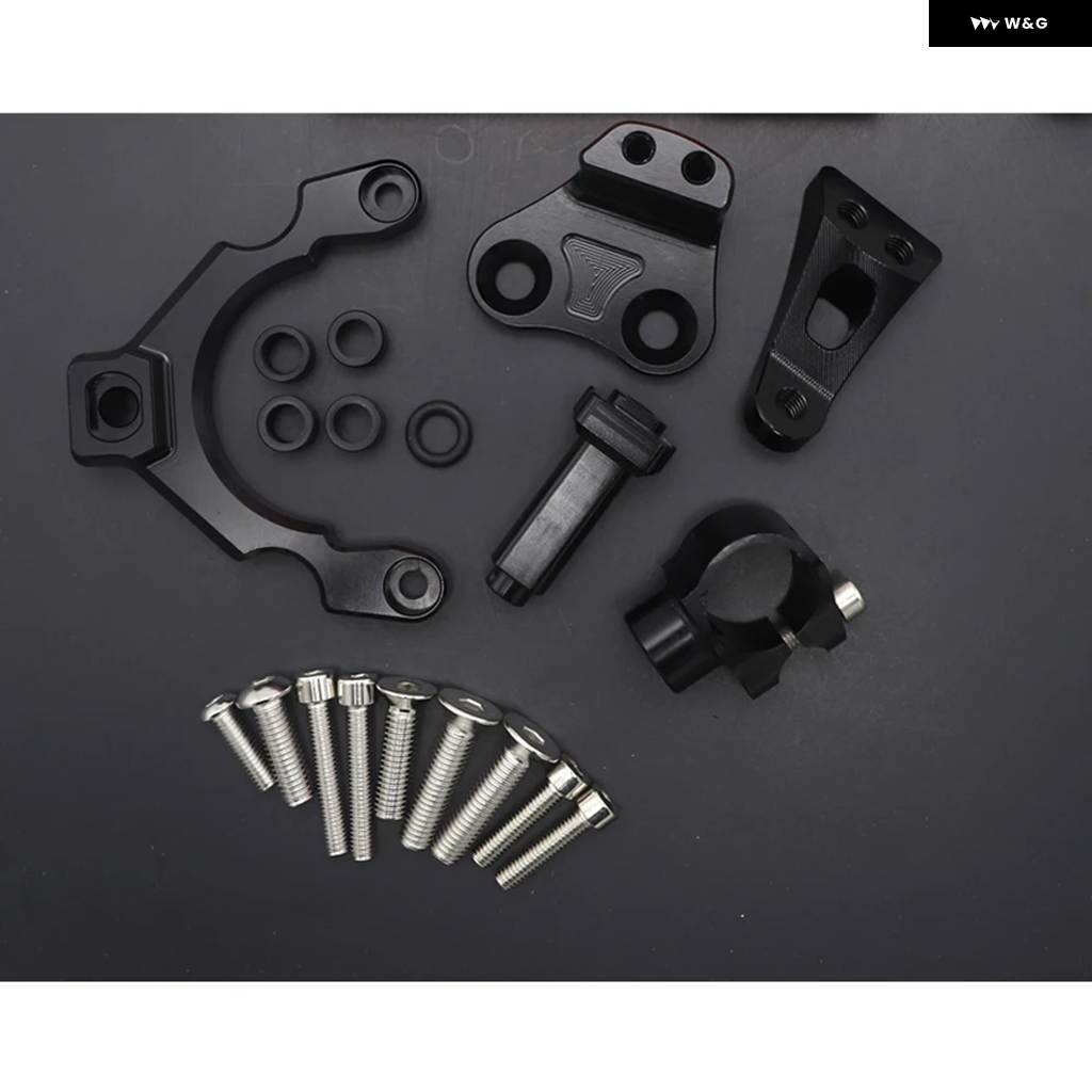 並行輸入品オートバイ ステア サポート ステアリングスタビライザー モトクロス ダンパー ブラケット マウント キット カワサキ Z900 Z900 2017-2023の画像