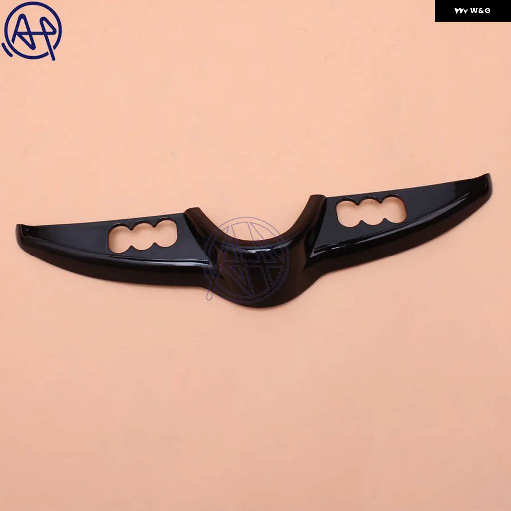 並行輸入品ABS プラスチック クローム ブラック バットウィング スイッチ ダッシュ パネル アクセント ハーレー ツーリング エレクトラ グライド ストリの画像