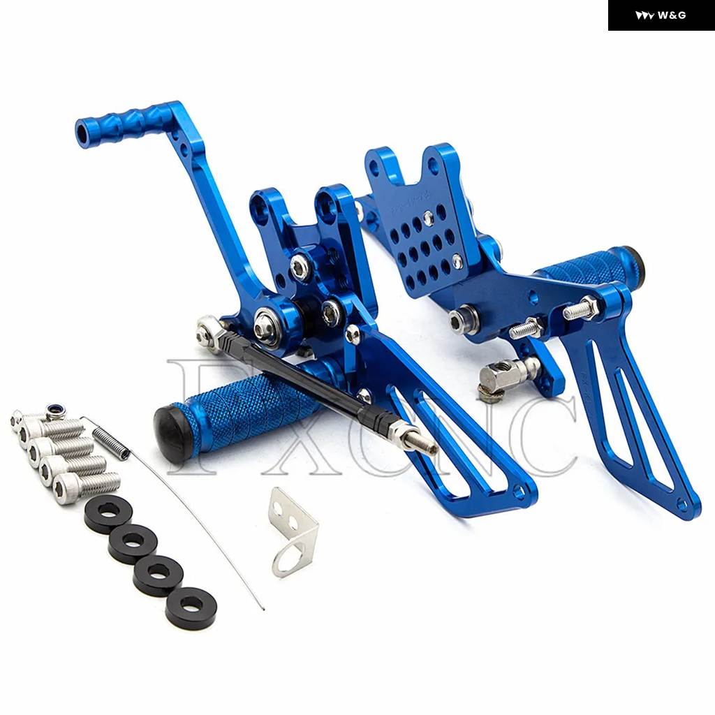 並行輸入品スズキ 750 1000 K1-K4 SV650S SV1000/S 1998-2014 CNC オートバイ フットペグ レスト リアセット フットレストの画像