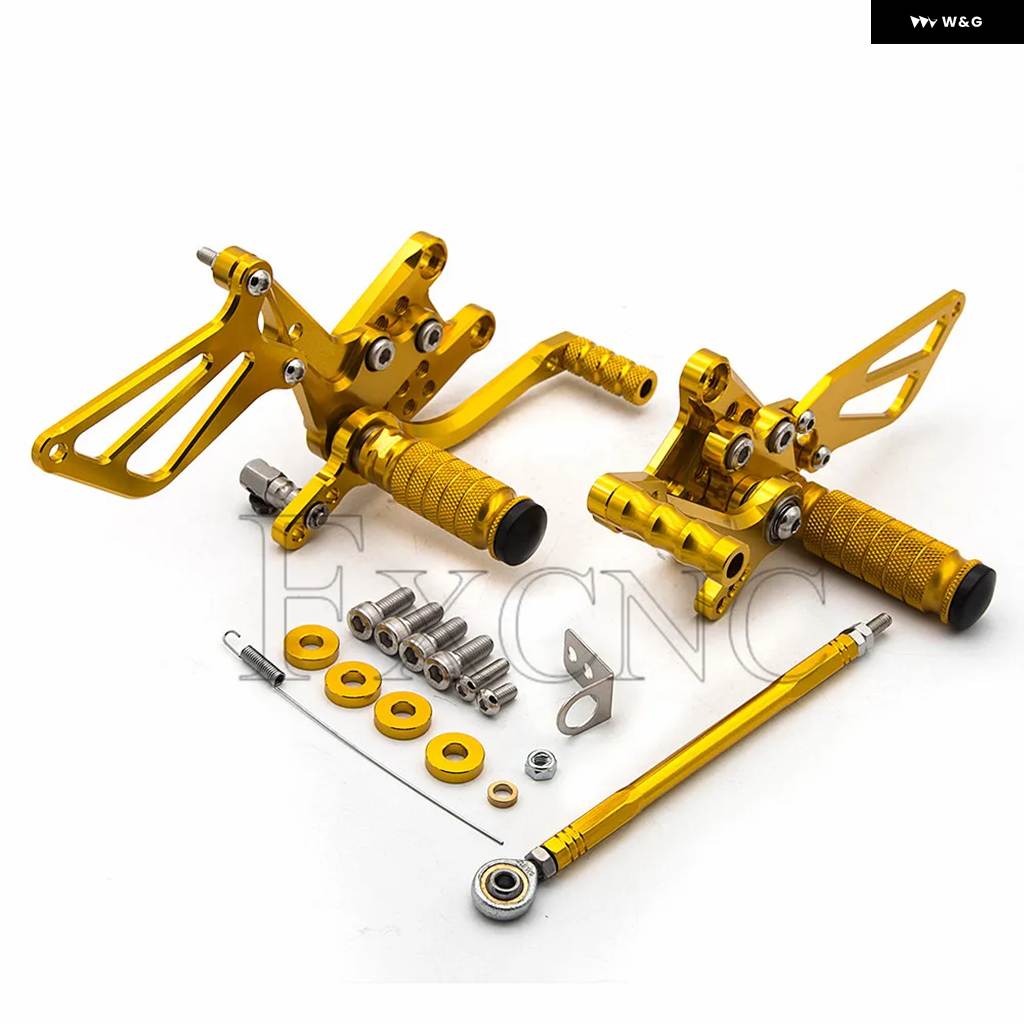 並行輸入品スズキ 750 1000 K1-K4 SV650S SV1000/S 1998-2014 CNC オートバイ フットペグ レスト リアセット フットレストの画像
