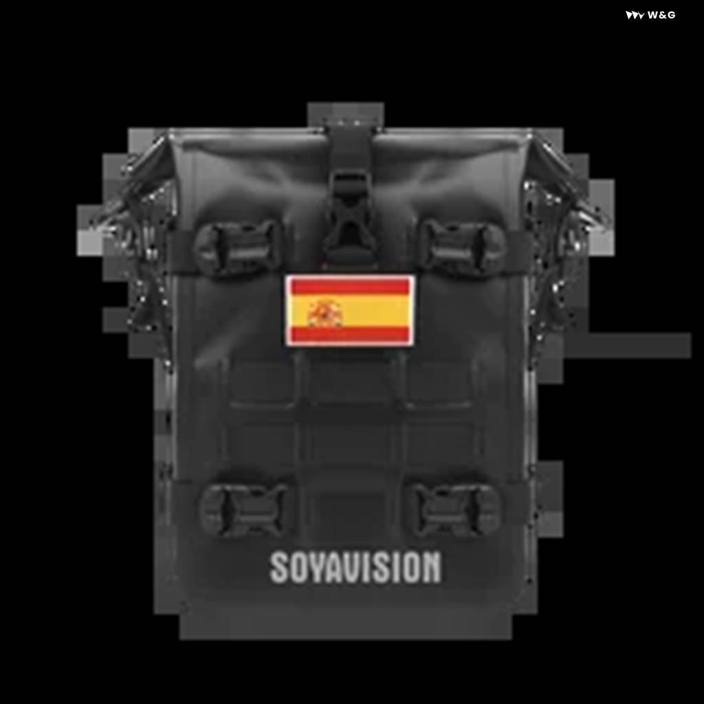 並行輸入品ブラック バイク バンパー バッグ 防水 バッグ 8L 汎用 バイク サイド フレーム バッグ インナー サポート 付き_5