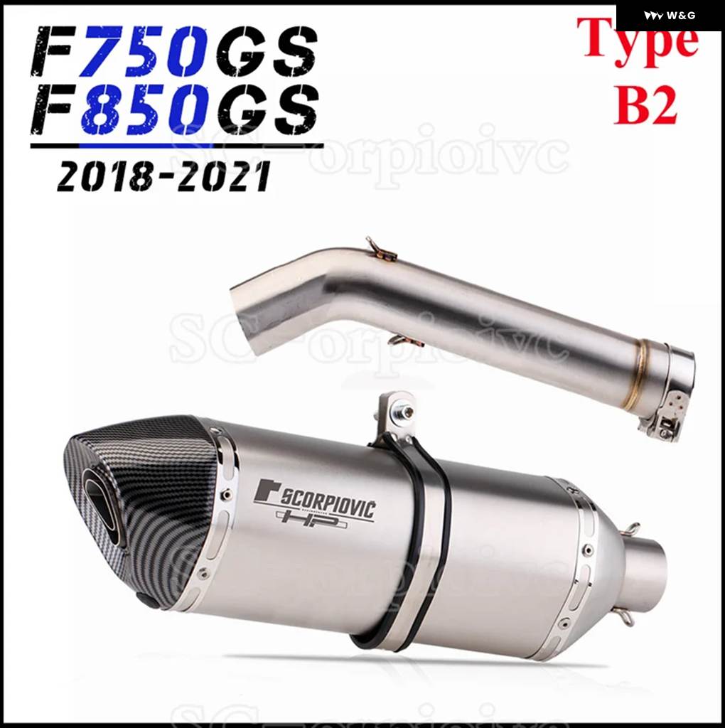 並行輸入品F750GS F850GS 2018 - 21 F850GS ADV F850GS エスケープ スリップオン バイク エ_5