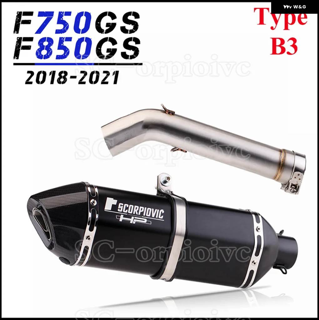 並行輸入品F750GS F850GS 2018 - 21 F850GS ADV F850GS エスケープ スリップオン バイク エ_7