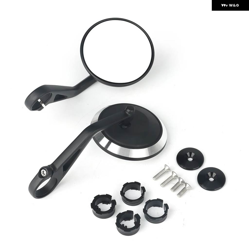 並行輸入品バイク ハンドルバー バックミラー サイドミラー バーエンド ミラー キット ストリートトリプル S 765 765RS_2