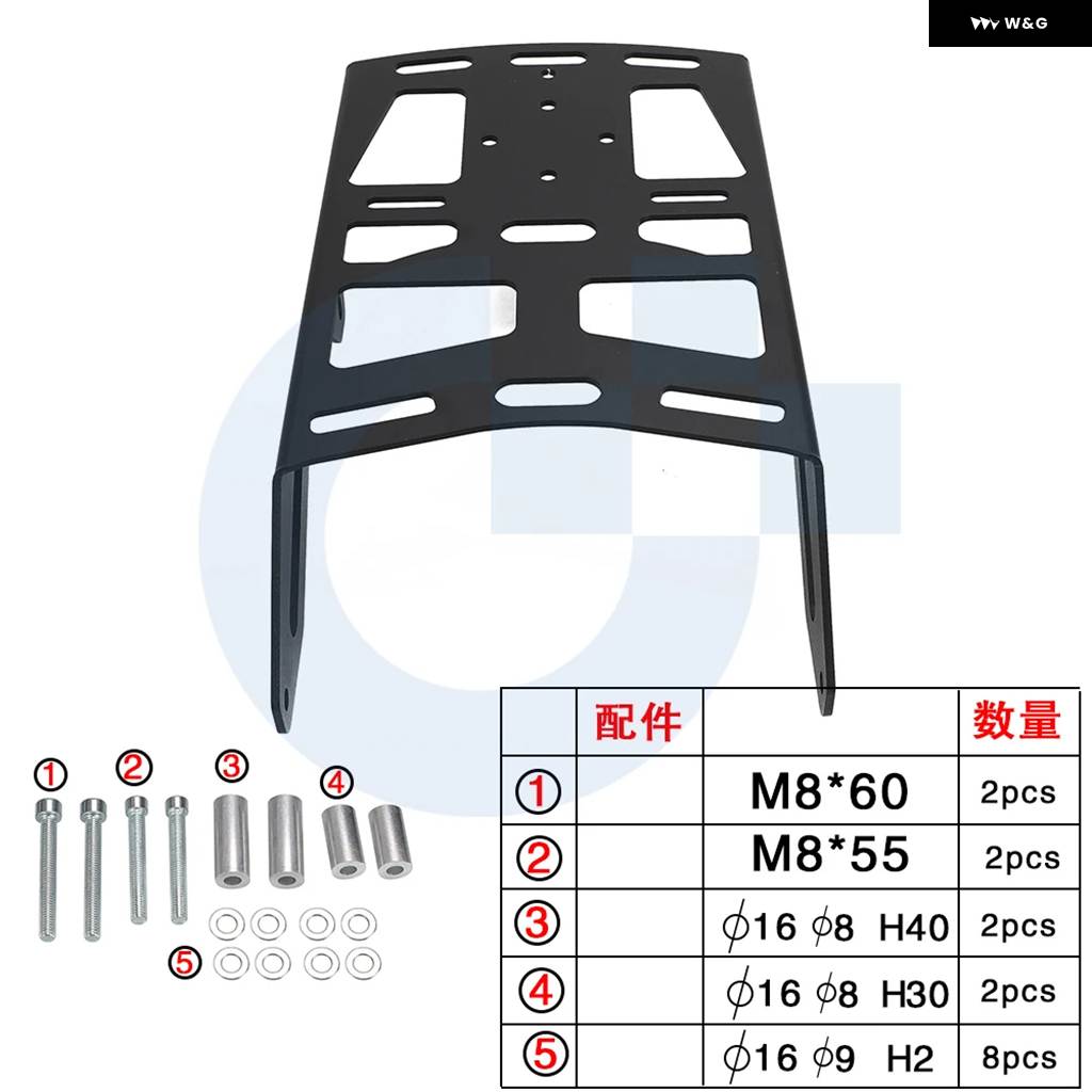 並行輸入品リアラゲッジラック ホンダ CRF300L CRF300RALLY CRF300LS 2021 - 25 バイク カーゴの画像