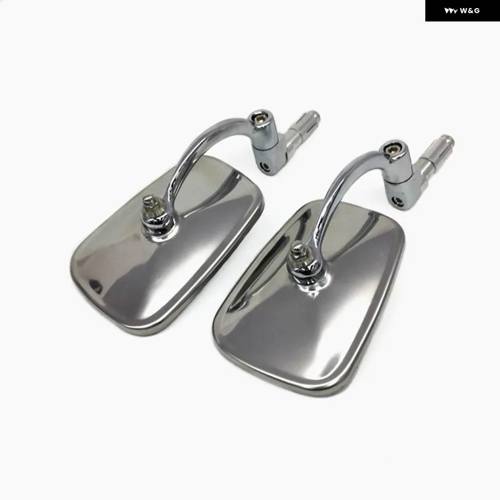 並行輸入品レトロ バイク 22MM ハンドルバー エンドミラー アイアンバックミラー 汎用 ヤマハ ホンダ VFR 800 スズキの画像